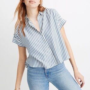 Madewell Hilltop Shirt in Savin Stripe